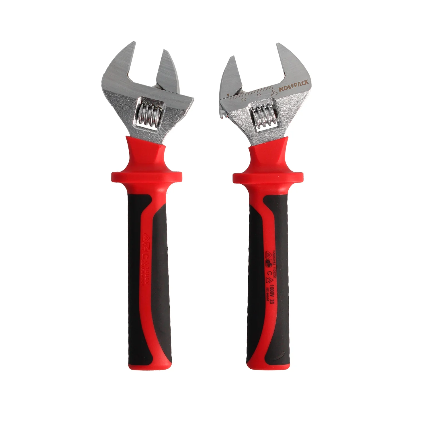 Llave Ajustable Aislada VDE 8". Llave Ajustable Aislada, Llave Inglesa, Llave Moleta Aislada, - Imagen 2