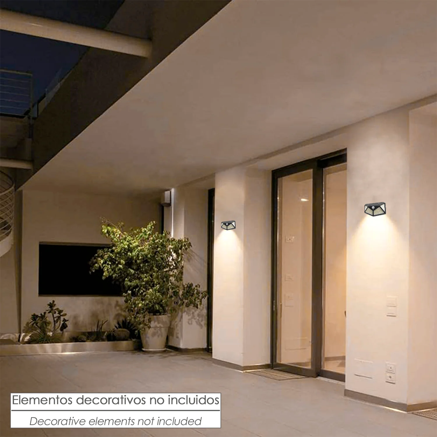 Aplique Solar Led Con Sensor De Luz y De Movimiento 270 Lumenes Ip4x Foco Led A Bateria, Foco Solar. - Imagen 6