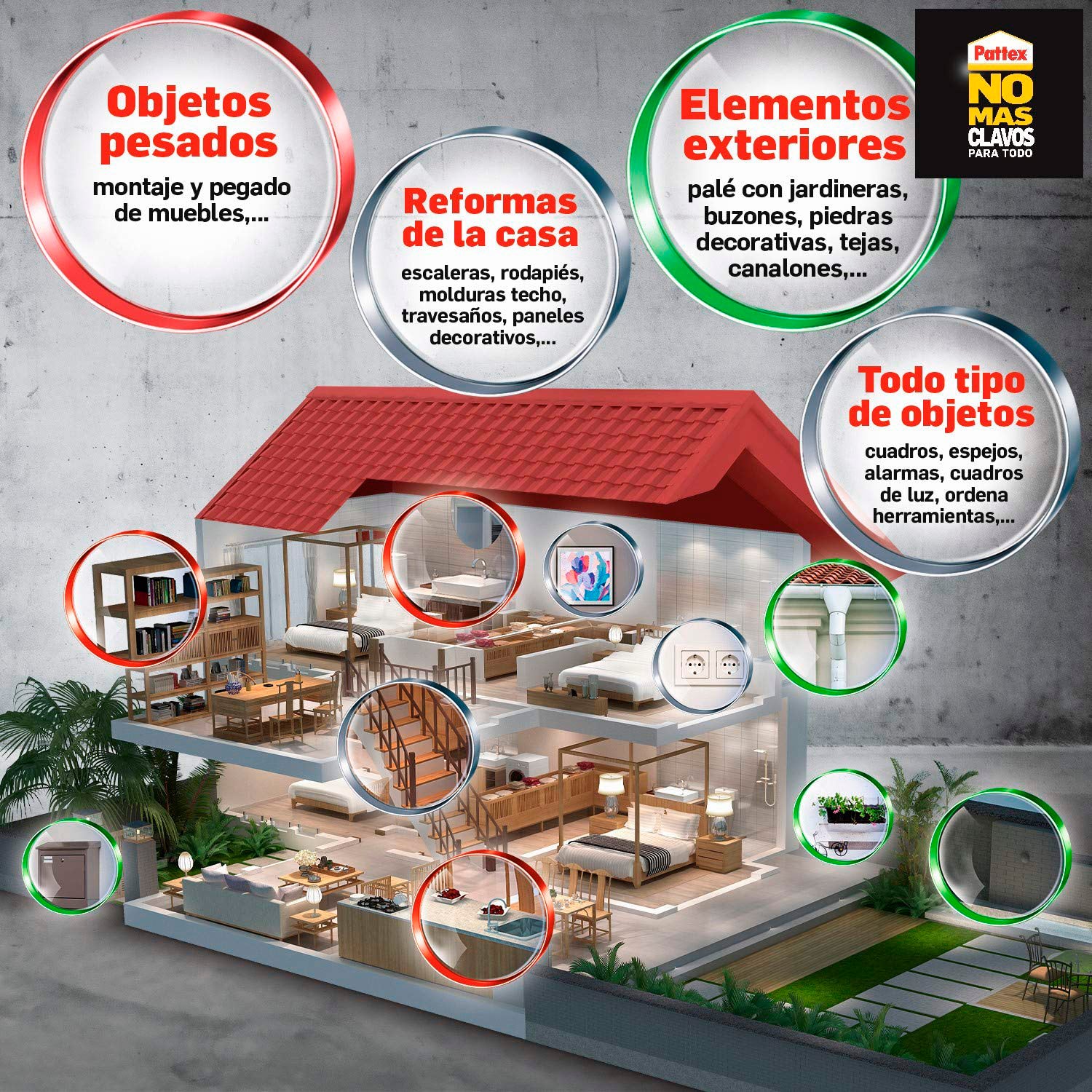 Nural Pattex No Mas Clavos Para Todo (Tubo 142gr) - Imagen 3