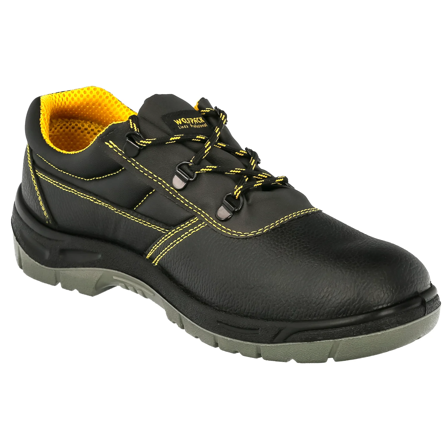 Zapatos Seguridad S3 Piel Negra Wolfpack Nº 43 Vestuario Laboral,calzado Seguridad, Botas Trabajo. (Par) - Imagen 3