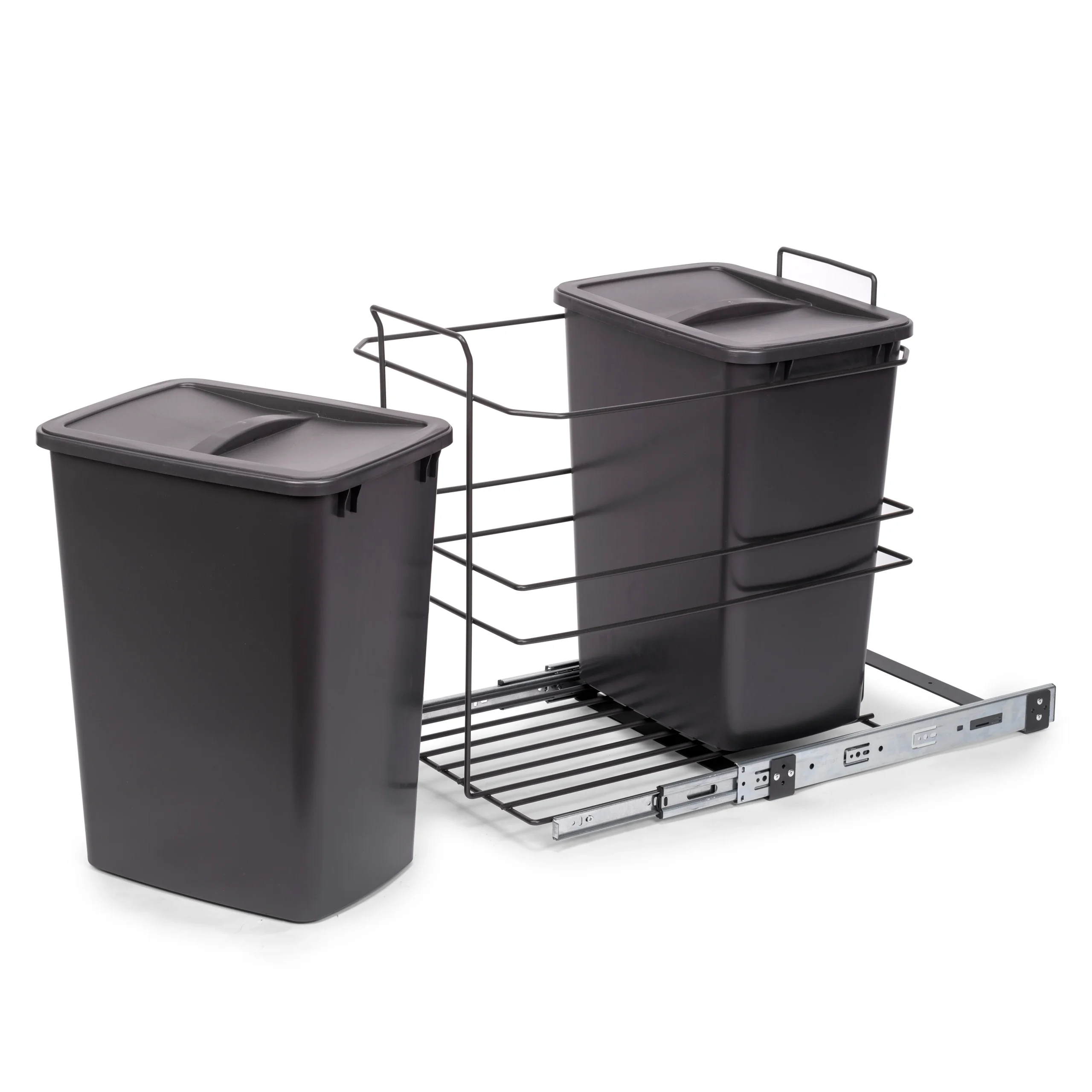Emuca Contenedor de reciclaje extraíble Recycle 2x35L