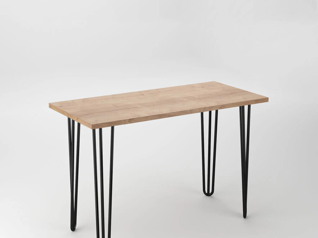 Emuca Lote de 4 patas Hairpin de 3 varillas para mesa, altura 710mm - Imagen 4