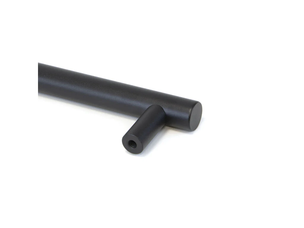 Tirador para puertas correderas colgadas de madera Pasadena, Longitud 240 mm, Intereje 180 mm, Acero, Negro - Imagen 9