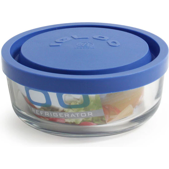 12 TARROS IGLOO AZUL CON TAPA 11CM